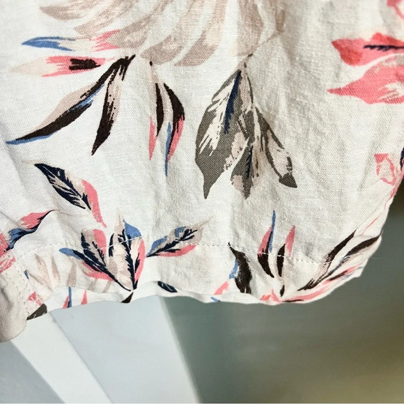 Briggs New York Womens Relaxed Fit Floral Linen Pull on Pant Size Small D163 - Picture 6 of 10